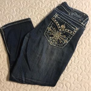 LA Idol brand bling capris in excellent condition